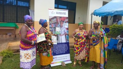 Queenmother and NGOs Revitalize Kpando Gadza School Library Through Renovation and Stocking