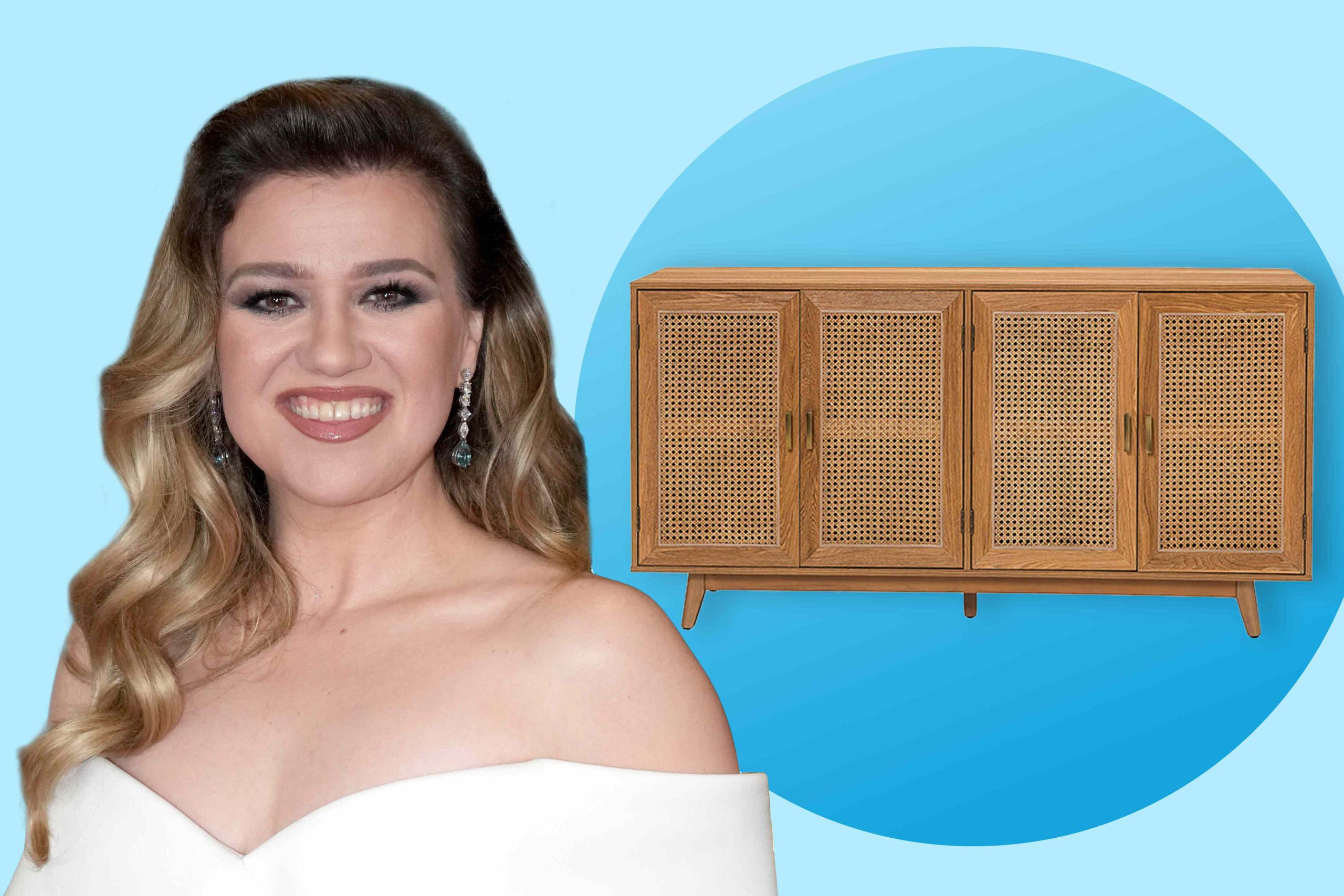 Kelly Clarkson’s Coastal Cabinet: Stunning and Spacious, Yours for 57% Off