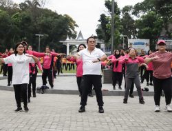 Sambut Hari Bhayangkara, Polres Siantar dan Pemko Gelar Olahraga Bersama