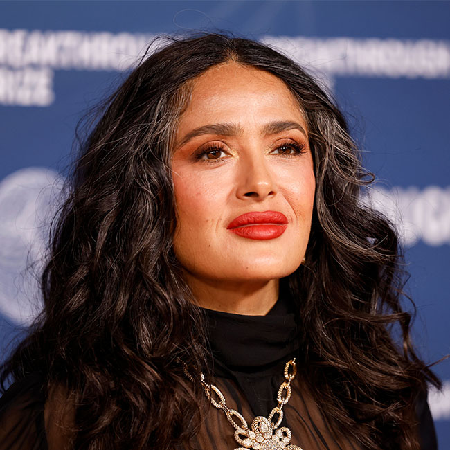 Salma Hayek dazzles in chic pantsuit at stepson’s graduation