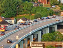 US 50 Reopens in Clarksburg After Crash Involving Colliding Vehicles and a Wall