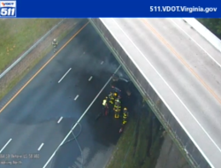 Fire Forces Closure of I-664 Near Joliff Road in Chesapeake Fire Forces Closure of I-664 Near Joliff Road in Chesapeake