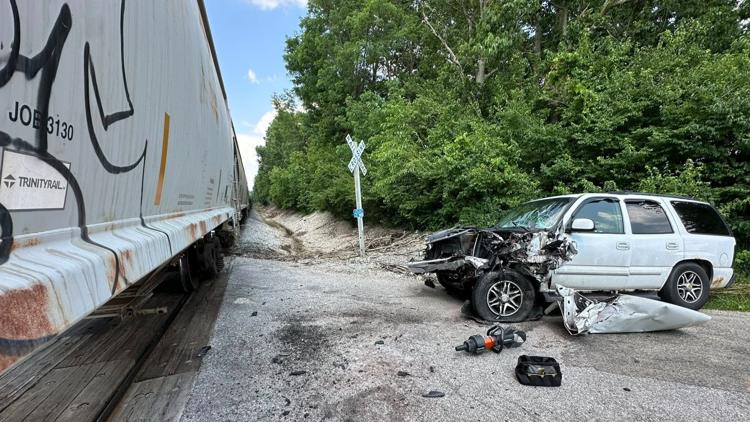 Train Smashes SUV in Trafalgar; No Injuries Reported