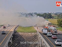 Flame-Out on Freeway: Vehicle Fire Snarls Traffic Interstates Flame-Out on Freeway: Vehicle Fire Snarls Traffic Interstates