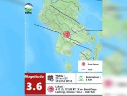 Gempa Susulan Kembali Mengguncang Kolaka Timur, 5 Bulan Setelah Gempa Sebelumnya