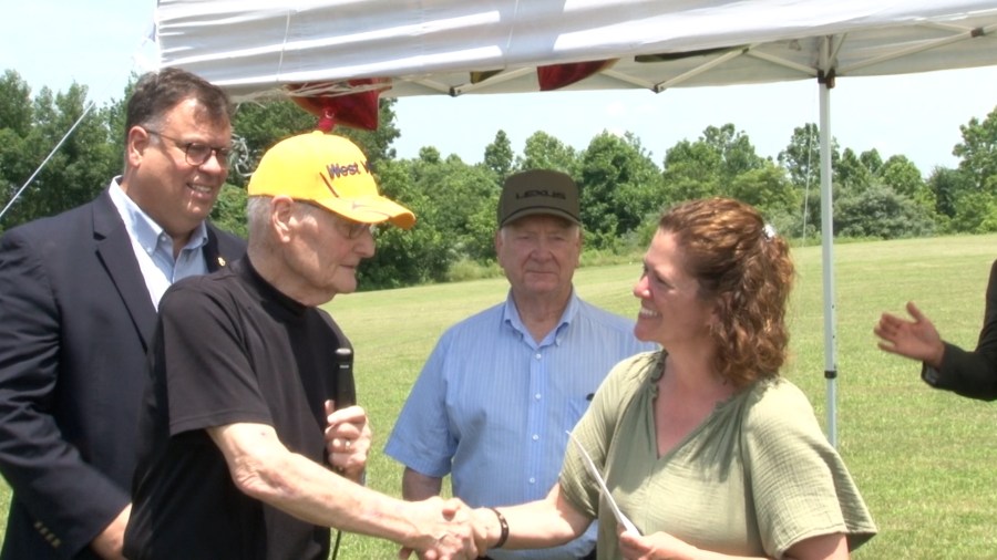 State Senators Award Check to University High School for New Sports Complex
