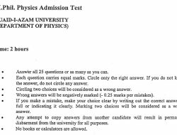 PU Releases Results for Undergraduate Entry Tests: First Round