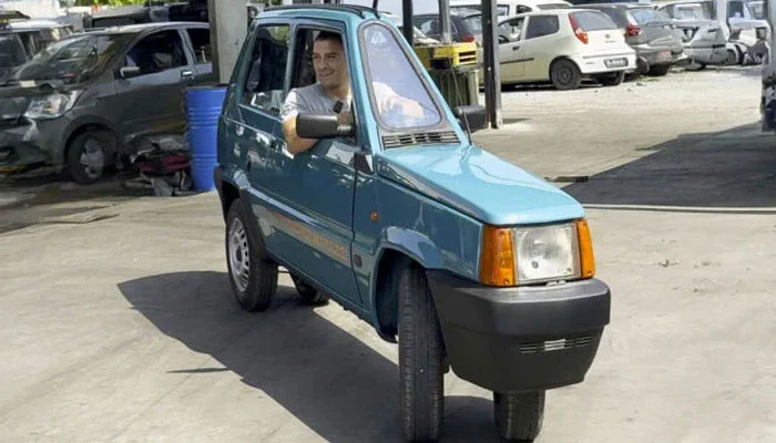 Italian Mechanic Crafts World’s Slimmest Drivable Car