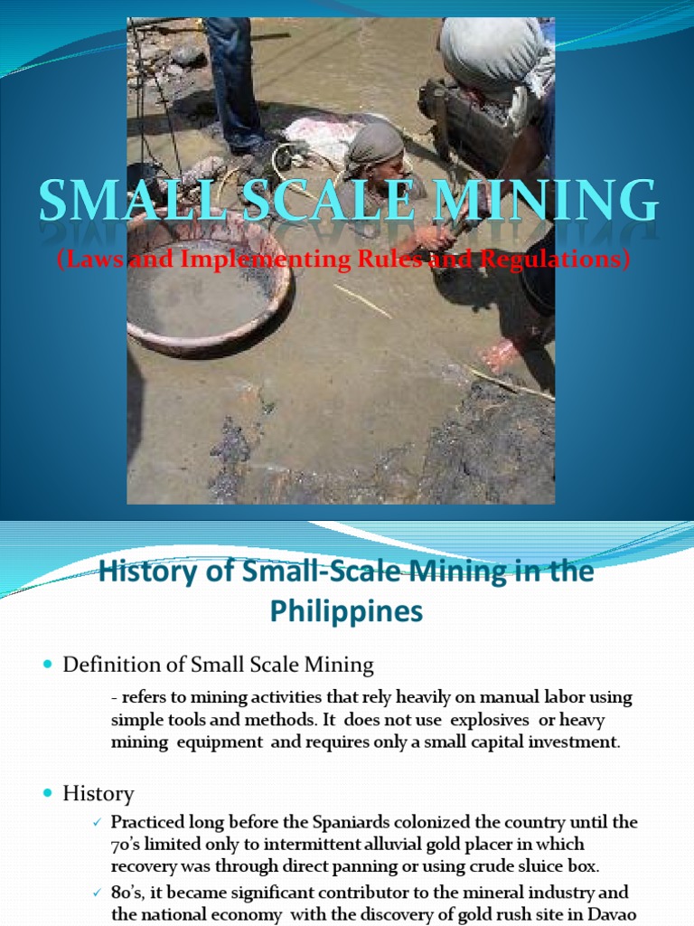 Agreement to Govern Small-Scale Miners