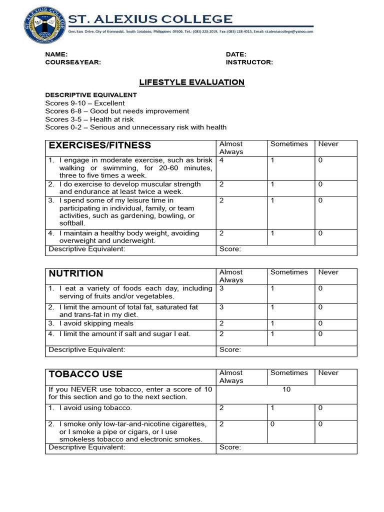 The Power of Routine Lifestyle Assessments