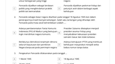 Penerapan Sila dalam Kehidupan, Jawaban PKN Kelas 9, Pancasila dan UUD 1945