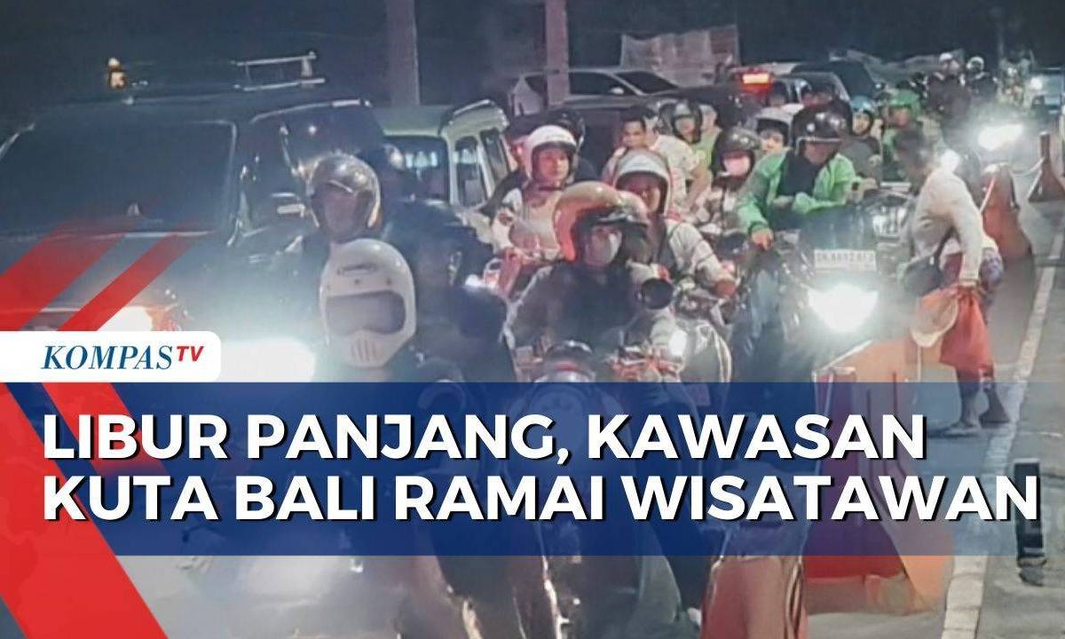 Pantai Kuta Ramai Dikunjungi Wisatawan, Nikmati Malam Penuh Pesona dan Kuliner Lezat