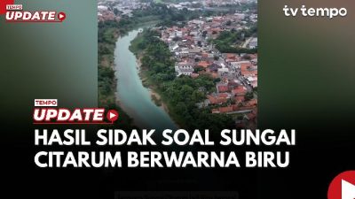 Penyebab Sungai Citarum Berubah Warna Jadi Biru