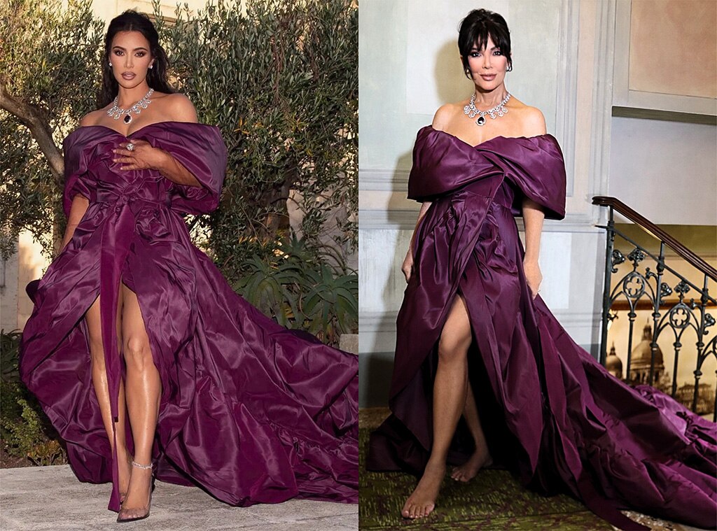 Kris Jenner Stuns in Same Gown as Kim Kardashian — See the Uncanny Lookalike Moment