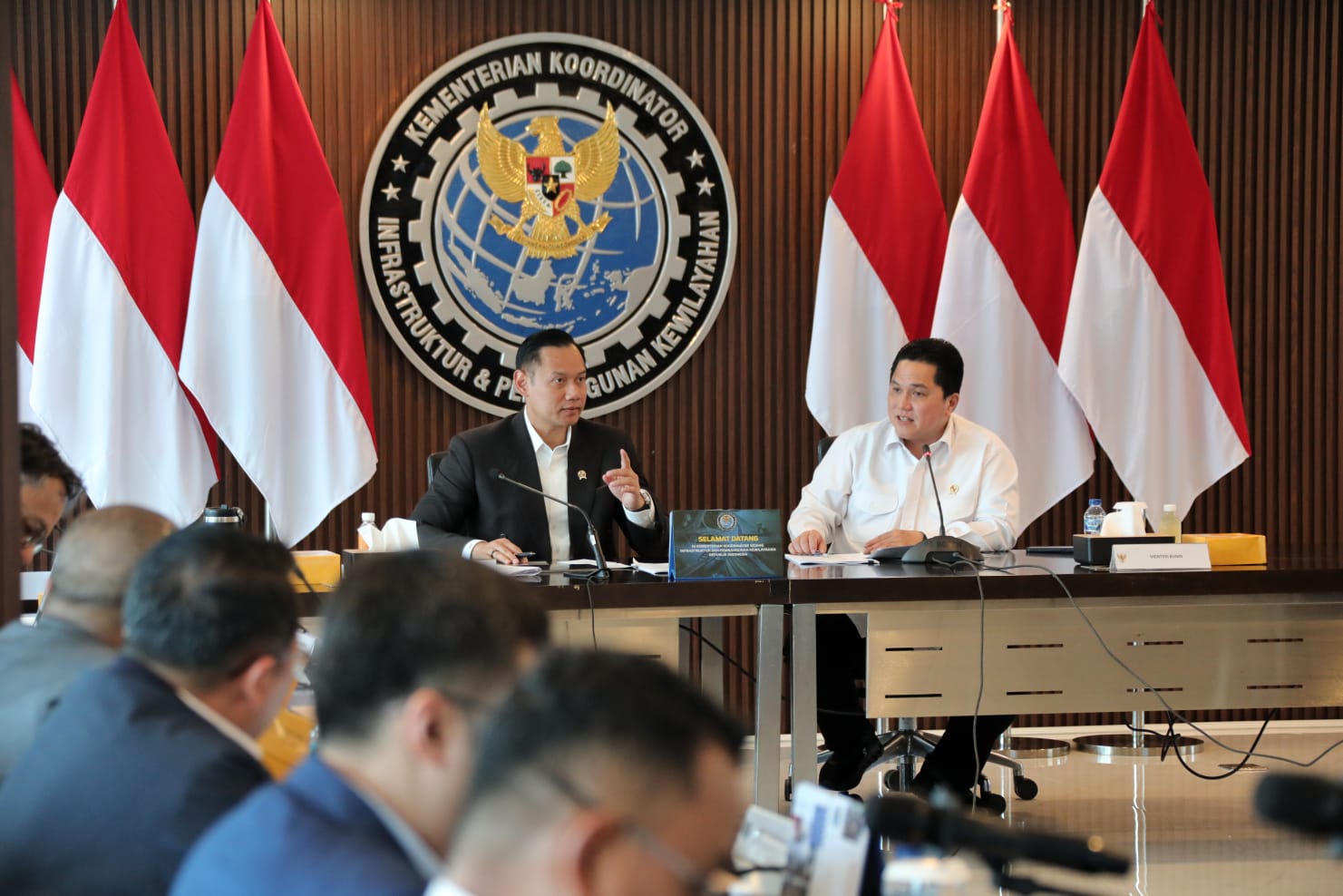 AHY dan Erick Thohir Bahas Kereta Cepat dalam Rapat Strategis