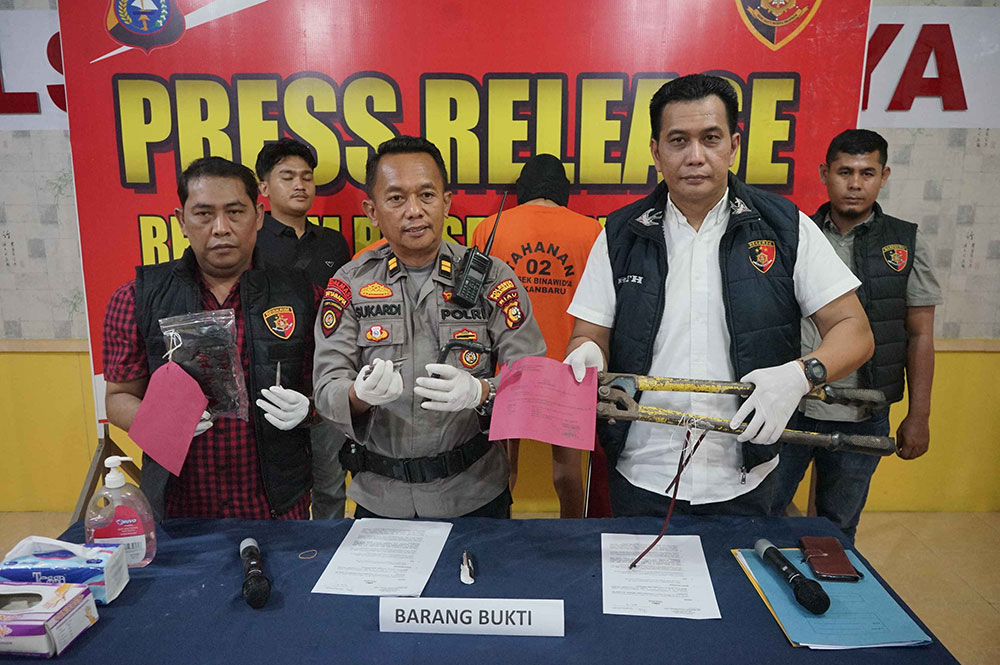 Polsek Binawidya Bekuk Dua Pencuri Motor, Bongkar 10 Lokasi Kejahatan