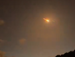 Meteor lights up Scottish night sky