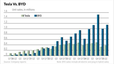 Tesla vs. BYD: Musk Warns of Tough Times as BYD Targets Buying Opportunity