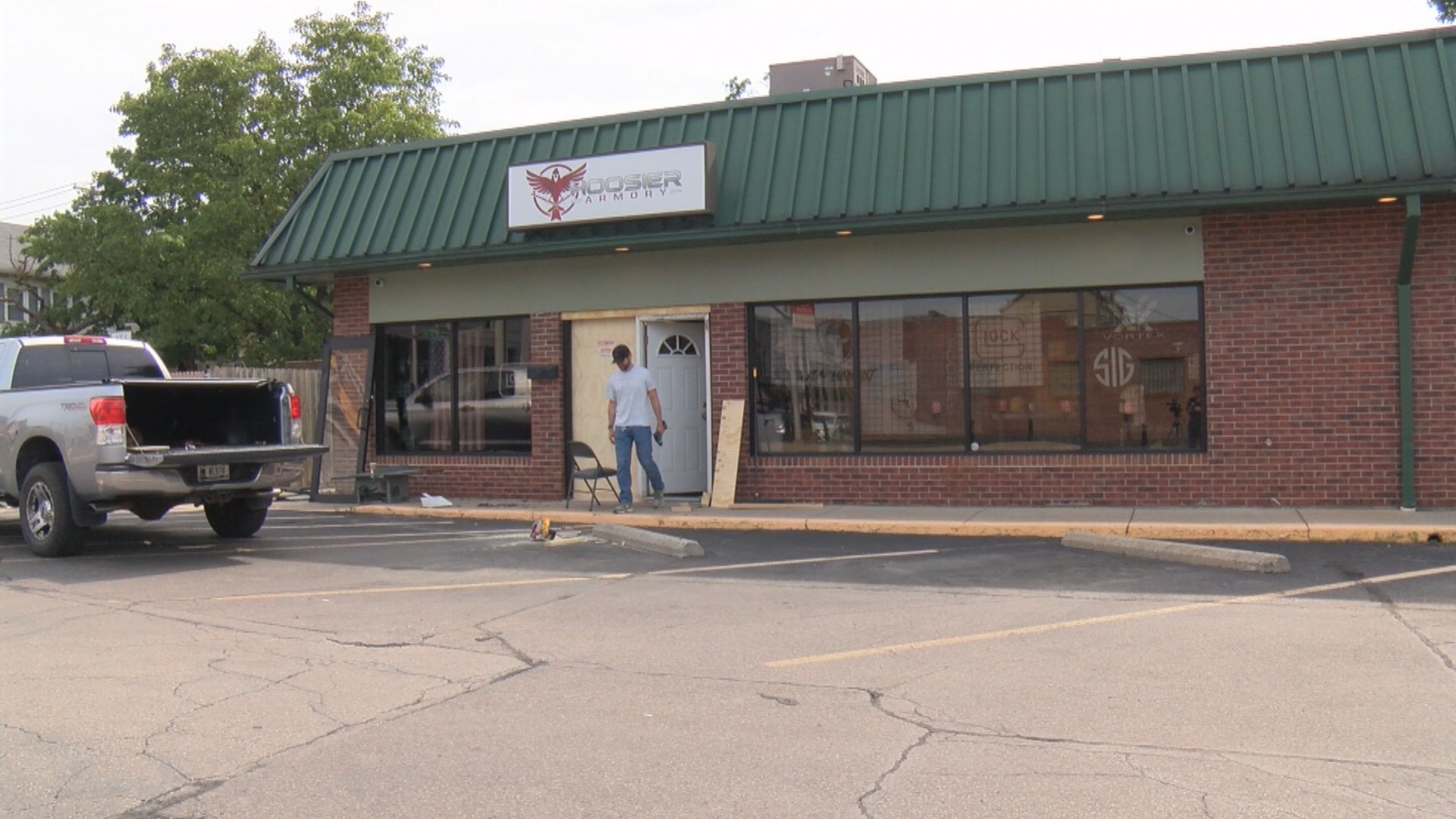 Stolen Car Crashes Into Noblesville Gun Shop—2nd Break-In in a Year