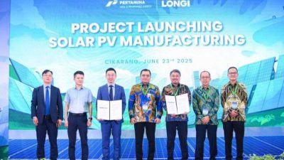 Revolusi Listrik dari LONGi, Pertamina NRE Bangun Pabrik Surya di Cikarang