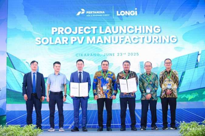 Revolusi Listrik dari LONGi, Pertamina NRE Bangun Pabrik Surya di Cikarang