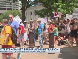 Thousands Protest Trump Policies and “Big, Beautiful Bill” on Fourth of July