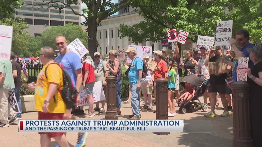 Thousands Protest Trump Policies and “Big, Beautiful Bill” on Fourth of July