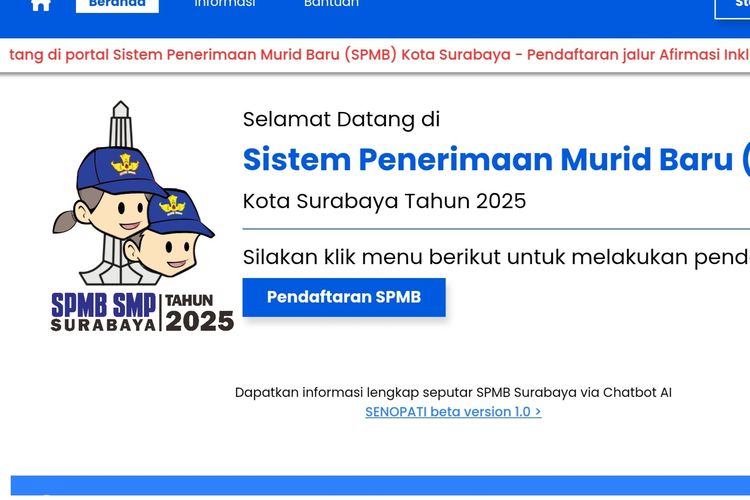 Pendaftaran SPMB SMP Surabaya 2025 Jalur Domisili Ditutup Malam Ini! Cek Pengumuman & Cara Daftar Ulangnya Sekarang!