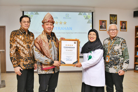 RS Bunda Palembang Terima Penghargaan Bintang 4 BPJS Kesehatan se-Sumbagsel