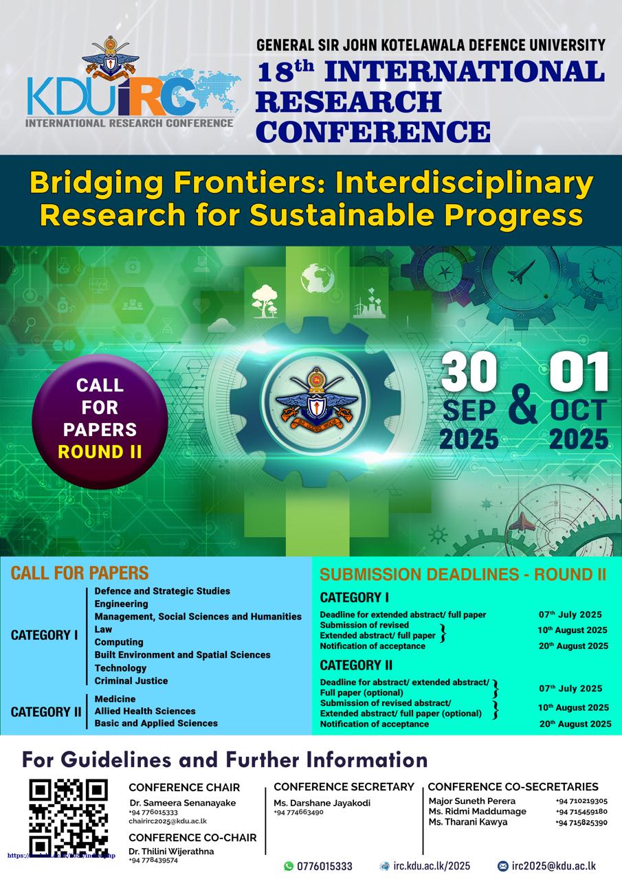 KDU Hosts 18th International Research Conference
