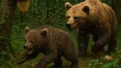 Beruang Muda Kena Sengat Lebah Saat Curi Madu: Pengalaman Pahit di Hutan Beruang Muda Kena Sengat Lebah Saat Curi Madu: Pengalaman Pahit di Hutan
