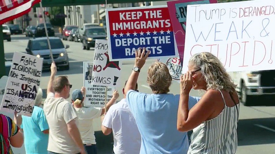 Dozens Rally in Davenport Against Trump’s Budget Bill