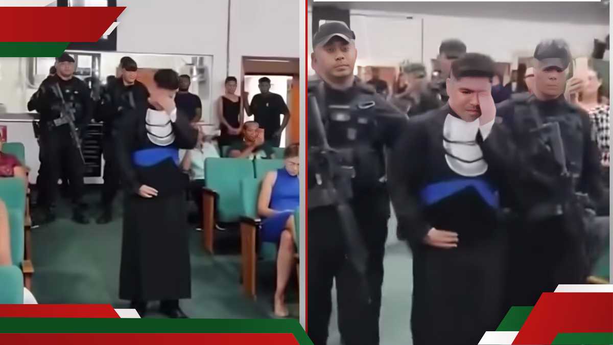 Student moved to tears as late father’s colleagues surprise him at graduation in viral TikTok video