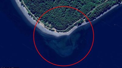 Google Maps Users Stunned by Mysterious Skull Off Canadian Coast