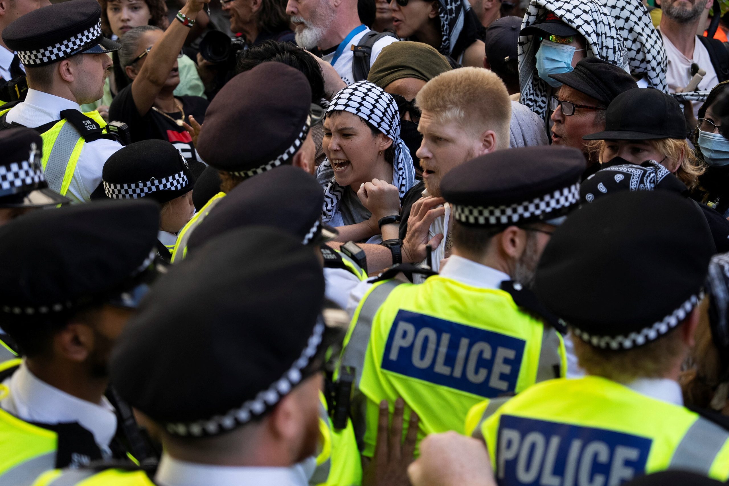 UK Police Arrest Dozens After Pro-Palestine Group Ban Takes Effect