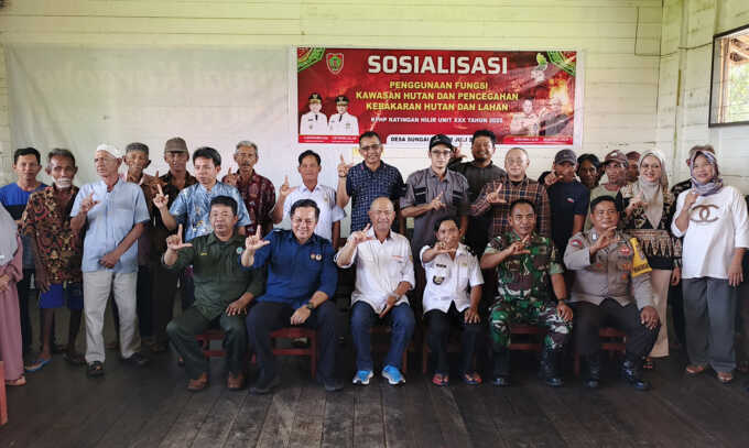 Sosialisasi Fungsi Kawasan dan Pencegahan Karhutla di Unit XXX KPHP Katingan Hilir