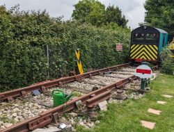 Retired Engineer Constructs 50-Foot Mini Railway in Backyard