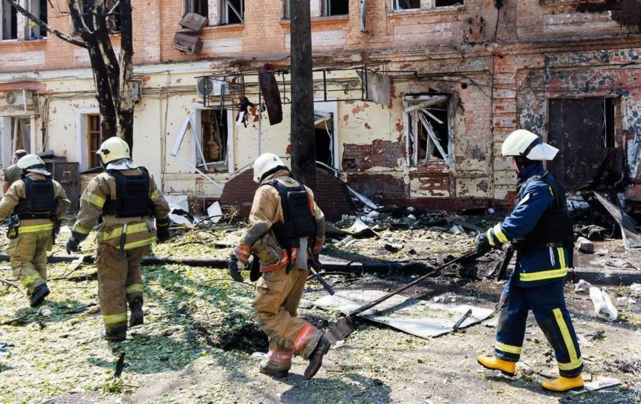 Russia attacks Kharkiv with 10 drones, 66 injured including children
