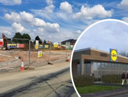 First glimpse of Lidl and park completion date First glimpse of Lidl and park completion date
