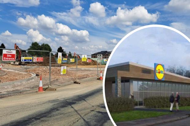 First glimpse of Lidl and park completion date