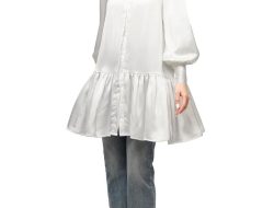 6 Model Tunik Polos Bahan Satin untuk Tampil Lebih Gaya