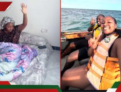 Lydia Wanjiru kisses bae Frank Doso before his fatal fall surgery Lydia Wanjiru kisses bae Frank Doso before his fatal fall surgery
