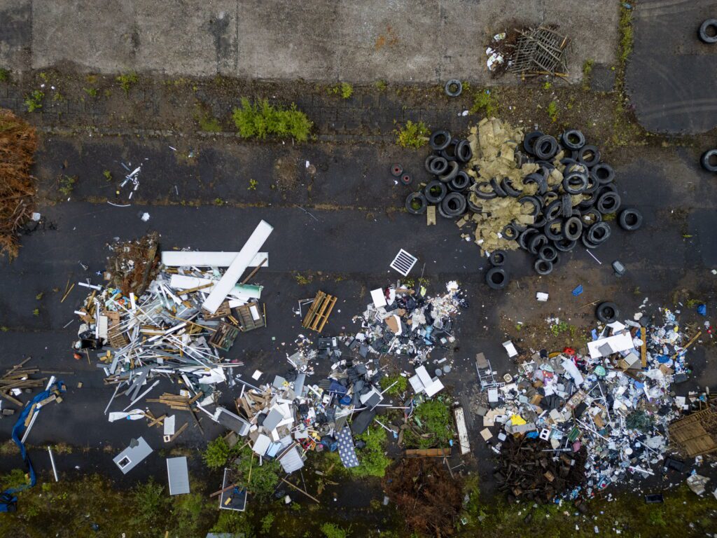 Former Rolls-Royce site turned major fly-tipping hotspot