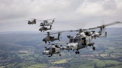 British Helicopters Deploy in Major Air Assault Drill