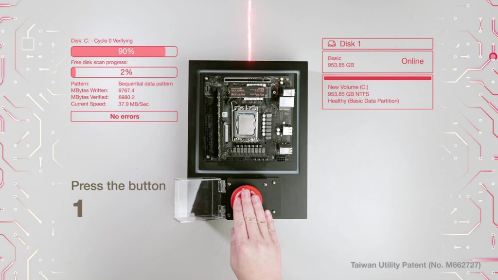 Mission: Impossible-style device self-destructs with a click