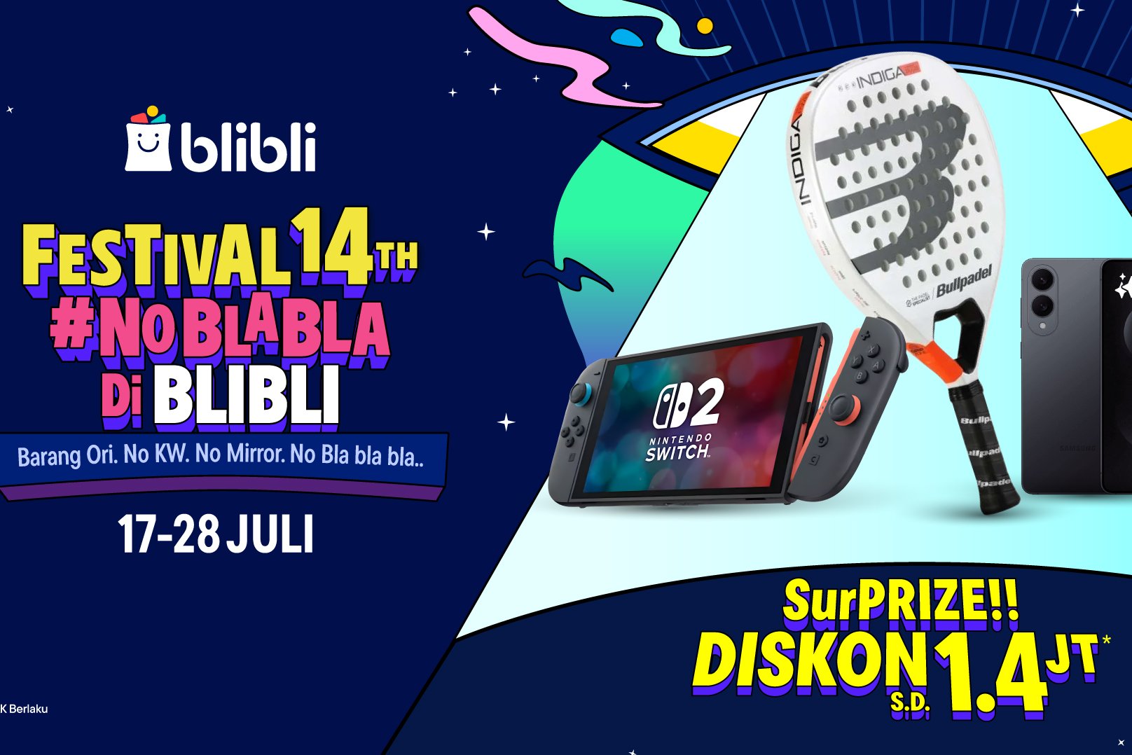 Blibli Ulang Tahun ke-14: Belanja Mudah Tanpa Ribet di Festival #NoBlablaDiBlibli