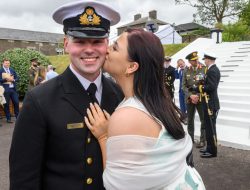 Watch: Two New Navy Officers Commissioned, 11 Cadets in Training