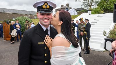 Watch: Two New Navy Officers Commissioned, 11 Cadets in Training