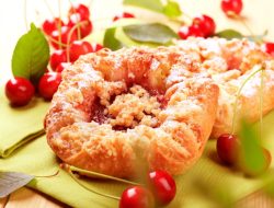 Beyond Square: Cherry-Filled Puff Pastry Crumble Bites