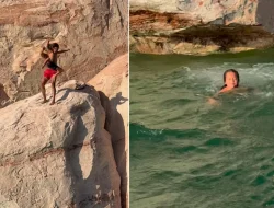 Parenting or Pushing It? Influencer Dad Throws Kid Off Cliff to Confront Fears [Watch]
